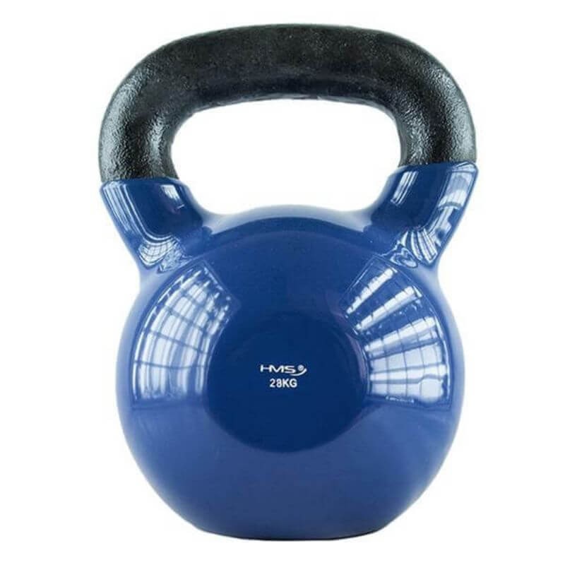 Kettlebell pokrytý vinylem KN HMS, 28 kg