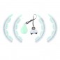 Masážní hula hoop se závažím a počítadlem HHW06 HMS, zelený Masážní hula hoop se závažím a počítadlem HHW06 HMS, zelený