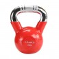 Kettlebell s chromovaným úchopem KTC HMS, 4 kg, červený