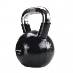 Kettlebell s chromovaným úchopem KTC HMS, 20 kg, černý