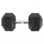 Černá hexagonální jednoruční činka HMS, 25 kg Černá hexagonální jednoruční činka HMS, 25 kg
