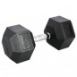 Černá hexagonální jednoruční činka HMS, 27,5 kg Černá hexagonální jednoruční činka HMS, 27,5 kg