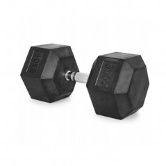 Černá hexagonální jednoruční činka HMS, 40 kg