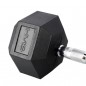Černá hexagonální jednoruční činka HMS, 40 kg Černá hexagonální jednoruční činka HMS, 40 kg