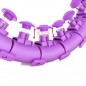 Masážní hula hoop HHW12 plus size se závažím HMS, fialový Masážní hula hoop HHW12 plus size se závažím HMS, fialový