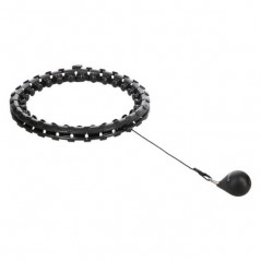 Masážní hula hoop HHW12 plus size se závažím HMS, černý