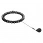 Masážní hula hoop HHW12 plus size se závažím HMS, černý Masážní hula hoop HHW12 plus size se závažím HMS, černý