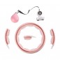 Masážní hula hoop HHM15 se závažím, magnety a počítadlem HMS, růžový Masážní hula hoop HHM15 se závažím, magnety a počítadlem HMS, růžový
