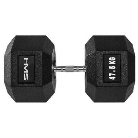 Hexagonální jednoruční činka HMS, 47,5 kg