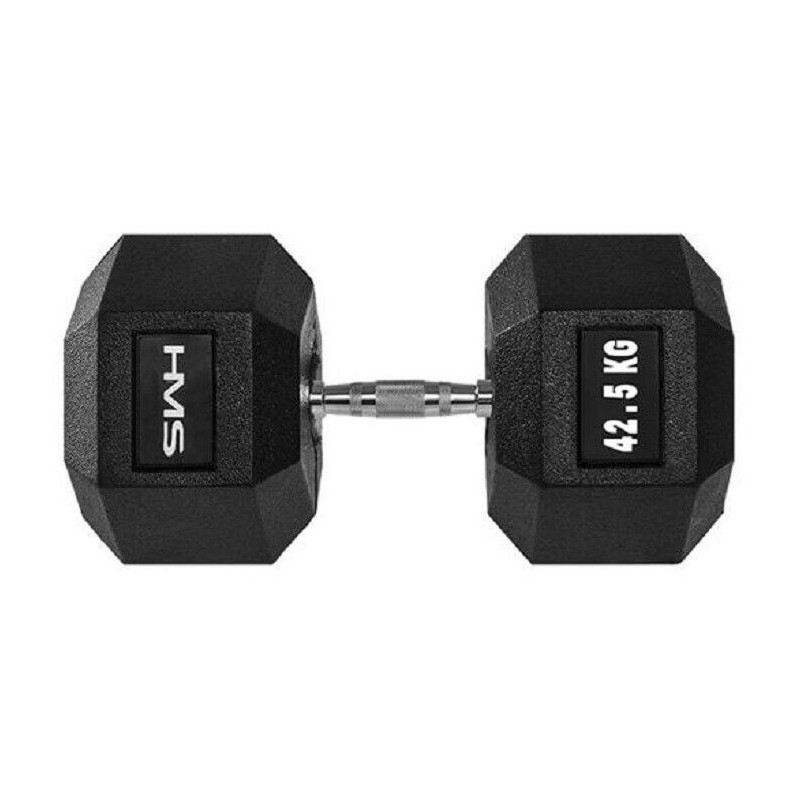 Hexagonální jednoruční činka HMS, 42,5 kg Hexagonální jednoruční činka HMS, 42,5 kg
