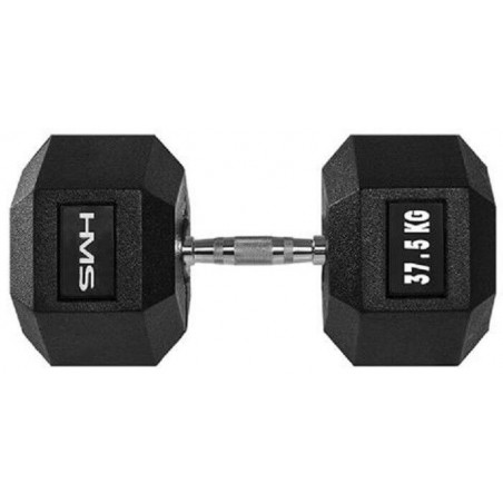 Hexagonální jednoruční činka HMS, 37,5 kg