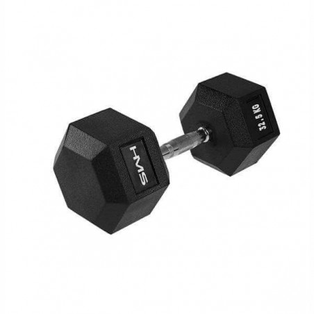 Hexagonální jednoruční činka HMS, 32,5 kg