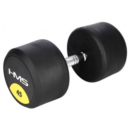 Pogumovaná jednoruční činka HG Pro HMS, 45 kg