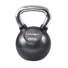 Vinylový kettlebell s chromovaným úchopem KGC HMS, 24 kg