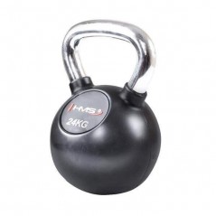 Vinylový kettlebell s chromovaným úchopem KGC HMS, 24 kg