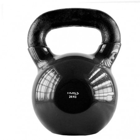 Kettlebell pokrytý vinylem KNV24 HMS 24 kg, černý