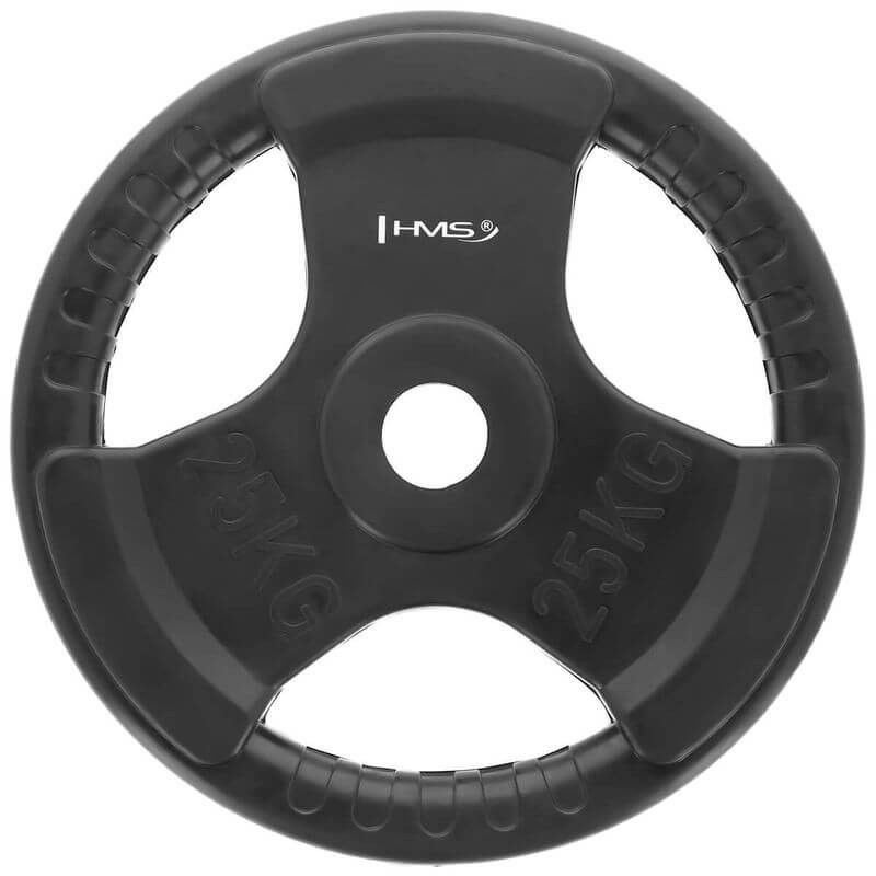 Olympijský kotouč Tri-grip HMS 25 kg Olympijský kotouč Tri-grip HMS 25 kg