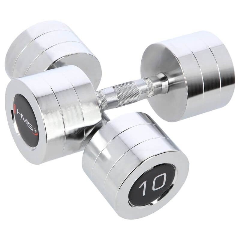 Chromované činky CHD10 HMS 2 x 10 kg Chromované činky CHD10 HMS 2 x 10 kg