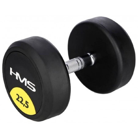 Pogumovaná jednoruční činka HG Pro HMS, 22,5 kg