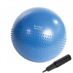 Masážní gymnastický míč YB03 HMS, 55 cm, modrý