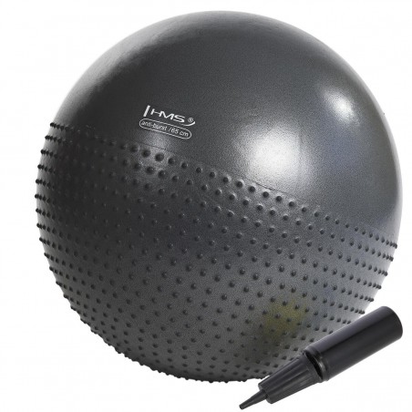 Masážní gymnastický míč YB03 HMS, 75 cm, černý