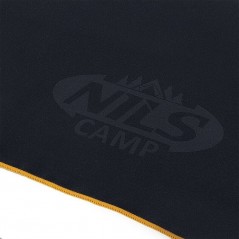 Ručník z mikrovlákna NCR12 NILS Camp, černo-oranžový