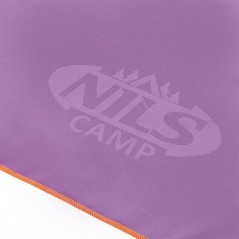 Ručník z mikrovlákna NCR12 NILS Camp, fialovo-červený