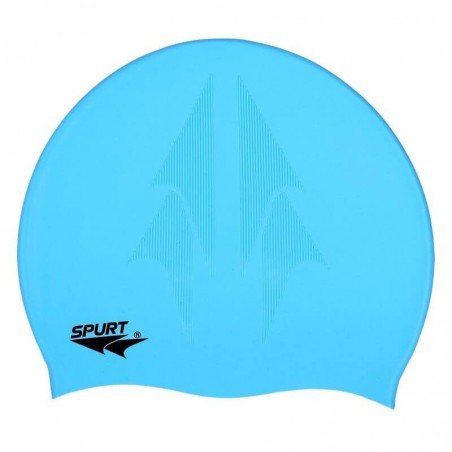 Silikonová čepice SE25 s plastickým vzorem SPURT, modrá