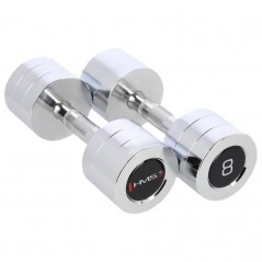 Chromované činky CHD08 HMS 2 x 8 kg