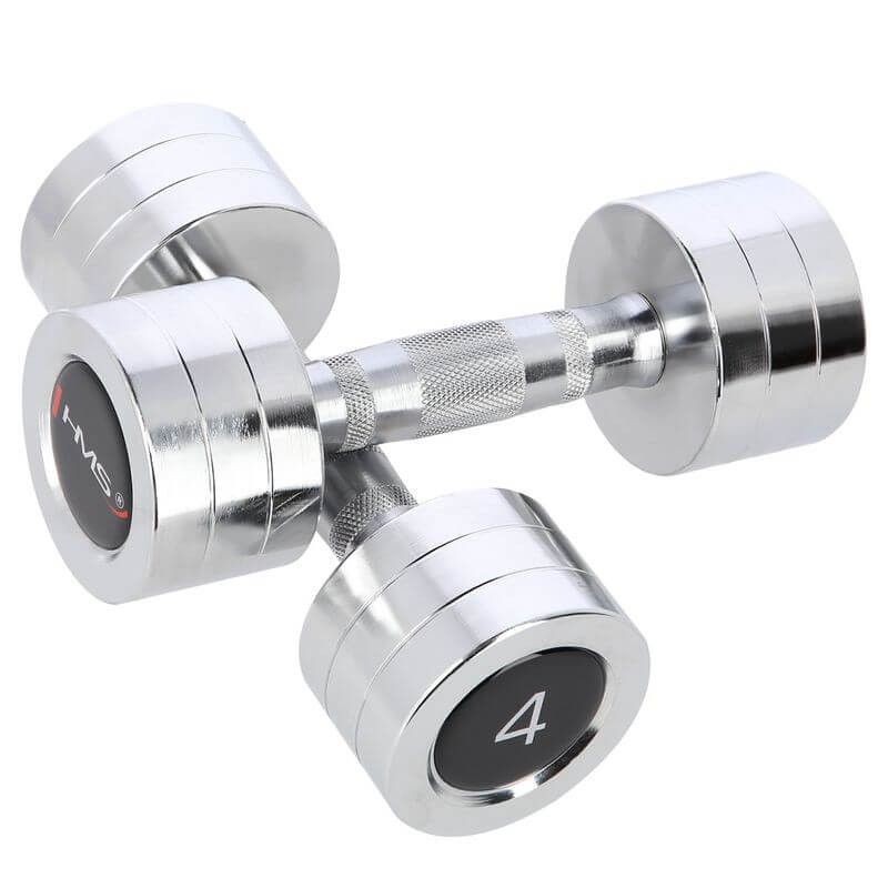 Chromované činky CHD04 HMS 2 x 4 kg Chromované činky CHD04 HMS 2 x 4 kg