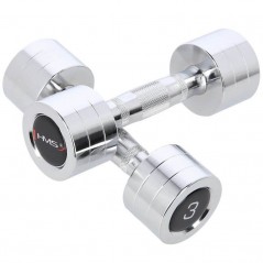 Chromované činky CHD03 HMS 2 x 3 kg