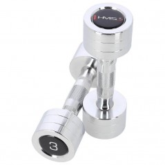 Chromované činky CHD03 HMS 2 x 3 kg