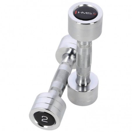 Chromované činky CHD02 HMS 2 x 2 kg