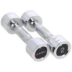 Chromované činky CHD02 HMS 2 x 2 kg