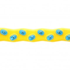 Hula hoop obruč HHP022 HMS, žluto-modrá, 110 cm