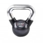 Vinylový kettlebell s chromovaným úchopem KGC HMS, 4 kg Vinylový kettlebell s chromovaným úchopem KGC HMS, 4 kg