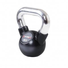 Vinylový kettlebell s chromovaným úchopem KGC HMS, 4 kg