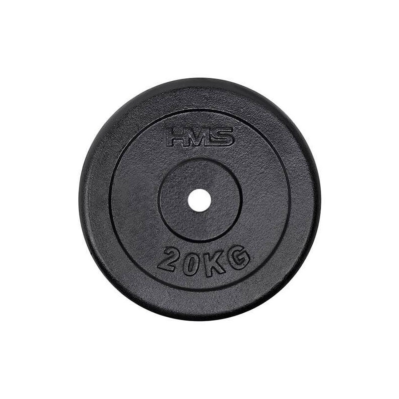 Černý litinový kotouč HMS, 20 kg Černý litinový kotouč HMS, 20 kg