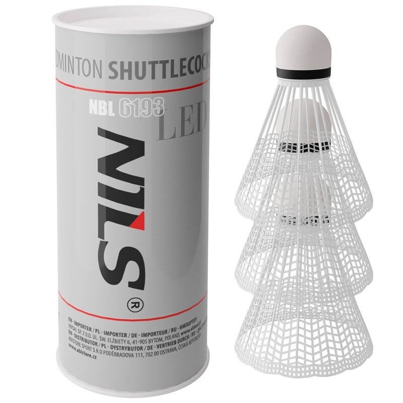 Badmintonové míčky s LED NBL6193 NILS 3 ks Badmintonové míčky s LED NBL6193 NILS 3 ks