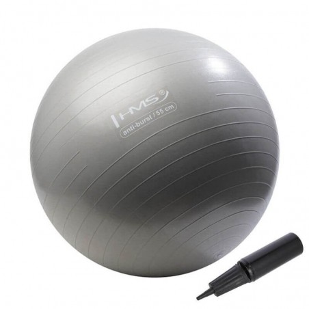 Gymnastický míč YB02 HMS, 55 cm, šedý